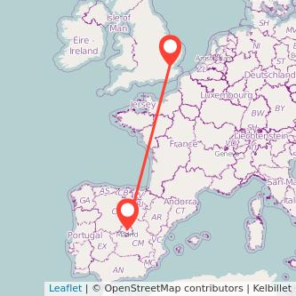 Madrid Wickford train map