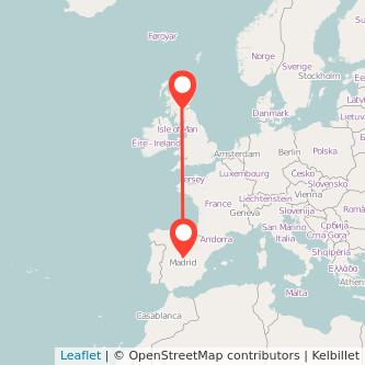 Madrid Stirling bus map