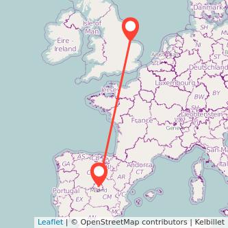 Madrid Skegness train map