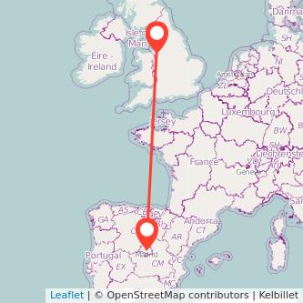 Madrid Runcorn train map