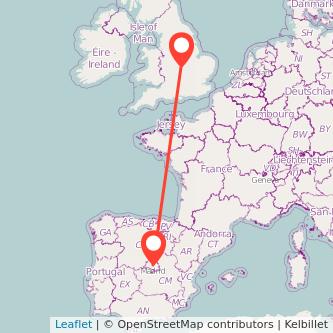 Madrid Rugby train map