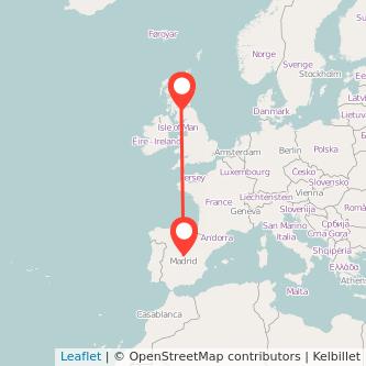 Madrid Motherwell bus map