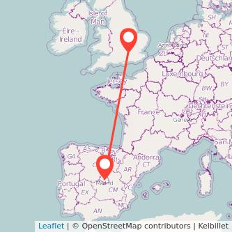 Madrid Maidenhead train map