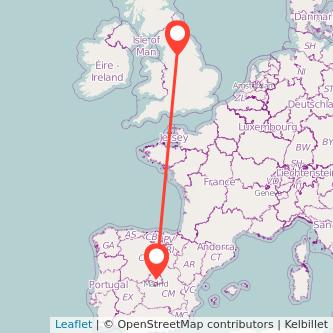 Madrid Halifax train map