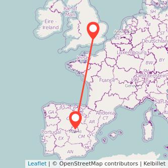 Madrid Guildford bus map