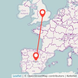 Madrid Didcot train map