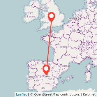 Madrid Chippenham train map