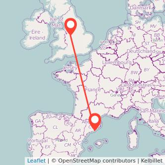 Barcelona Stafford train map