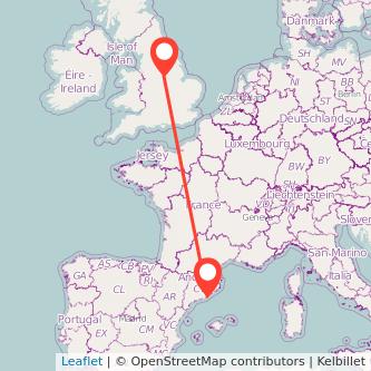 Barcelona Mansfield train map