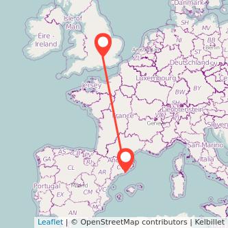 Barcelona Maidenhead train map