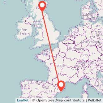 Barcelona Kirkcaldy train map