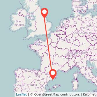 Barcelona Hull bus map