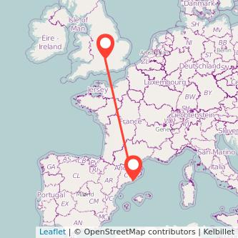 Barcelona Didcot train map