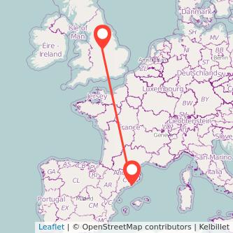 Barcelona Derby bus map