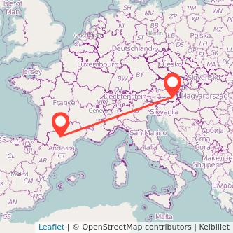 Toulouse Graz Mitfahrgelegenheit Karte