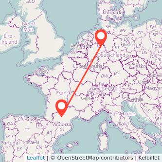 Toulouse Bielefeld Mitfahrgelegenheit Karte