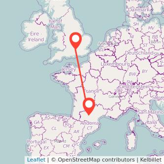 Toulouse Reading bus map