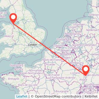 Strasbourg Liverpool bus map