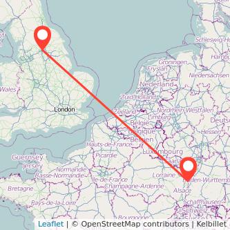 Strasbourg Leeds bus map