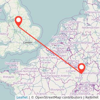 Strasbourg Derby bus map