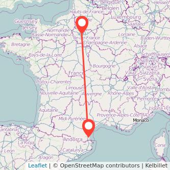 Perpignan Parijs