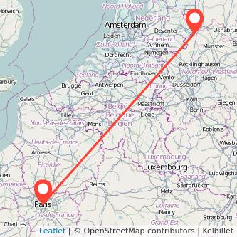 Paris Gronau Mitfahrgelegenheit Karte