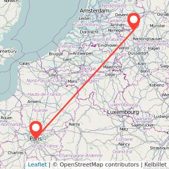 Paris Bocholt Mitfahrgelegenheit Karte