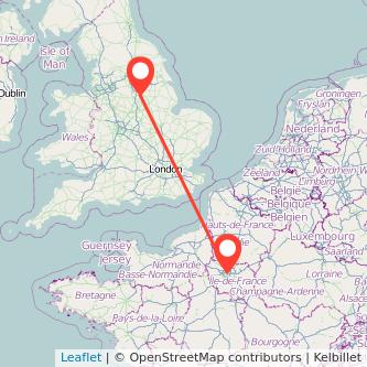 Paris Worksop train map