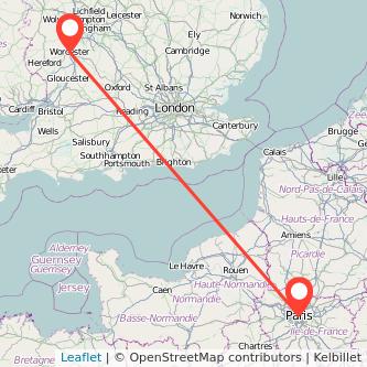 Paris Worcester train map