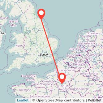 Paris Whitby train map