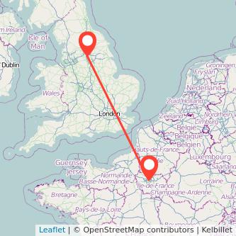 Paris Wakefield train map