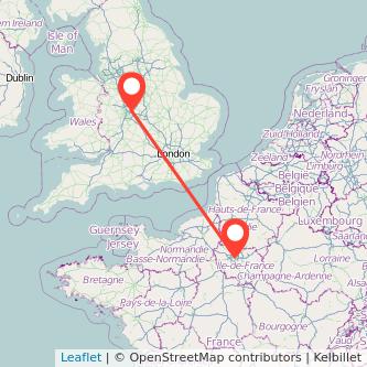 Paris Sutton Coldfield train map