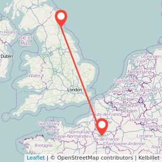 Paris Sunderland bus map