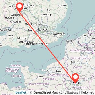 Paris Redditch train map