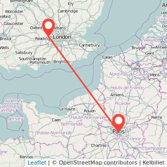 Paris Maidenhead train map