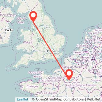 Paris Lancaster train map