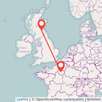 Paris Kirkcaldy train map