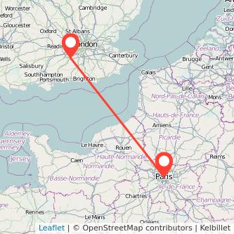 Paris Guildford bus map