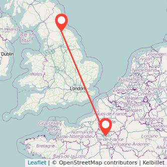 Paris Darlington train map