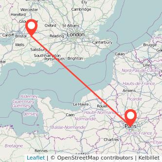 Paris Chippenham train map