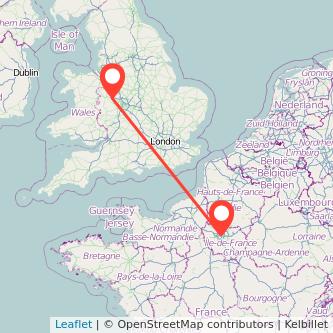 Paris Telford bus map