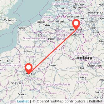 Paris Maastricht Mitfahrgelegenheit Karte