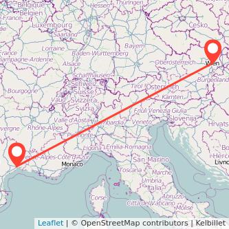 Montpellier Wien Mitfahrgelegenheit Karte