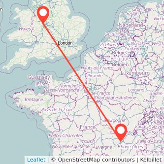 Lyon Wolverhampton train map