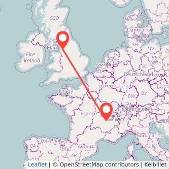 Lyon Preston train map