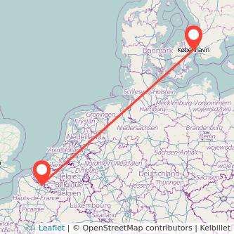 Lille Copenhagen train map