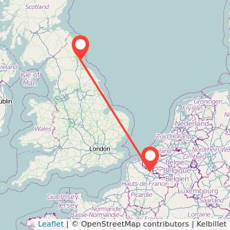 Lille Sunderland bus map