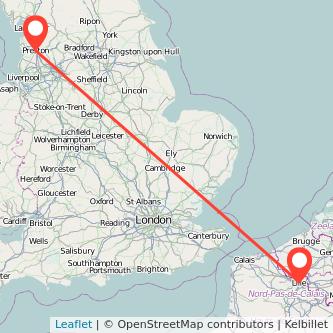 Lille Preston bus map