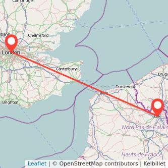 Lille London bus map