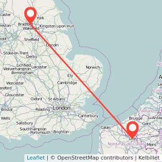 Lille Leeds bus map